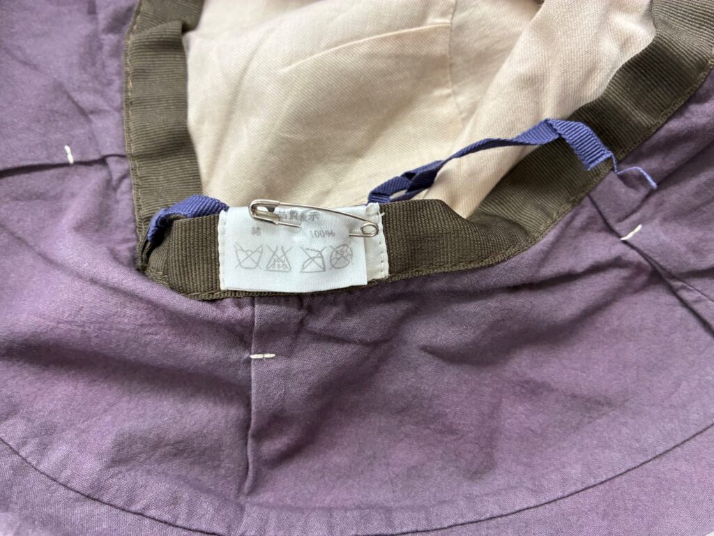 取り扱い絵表示が全部バツの帽子について